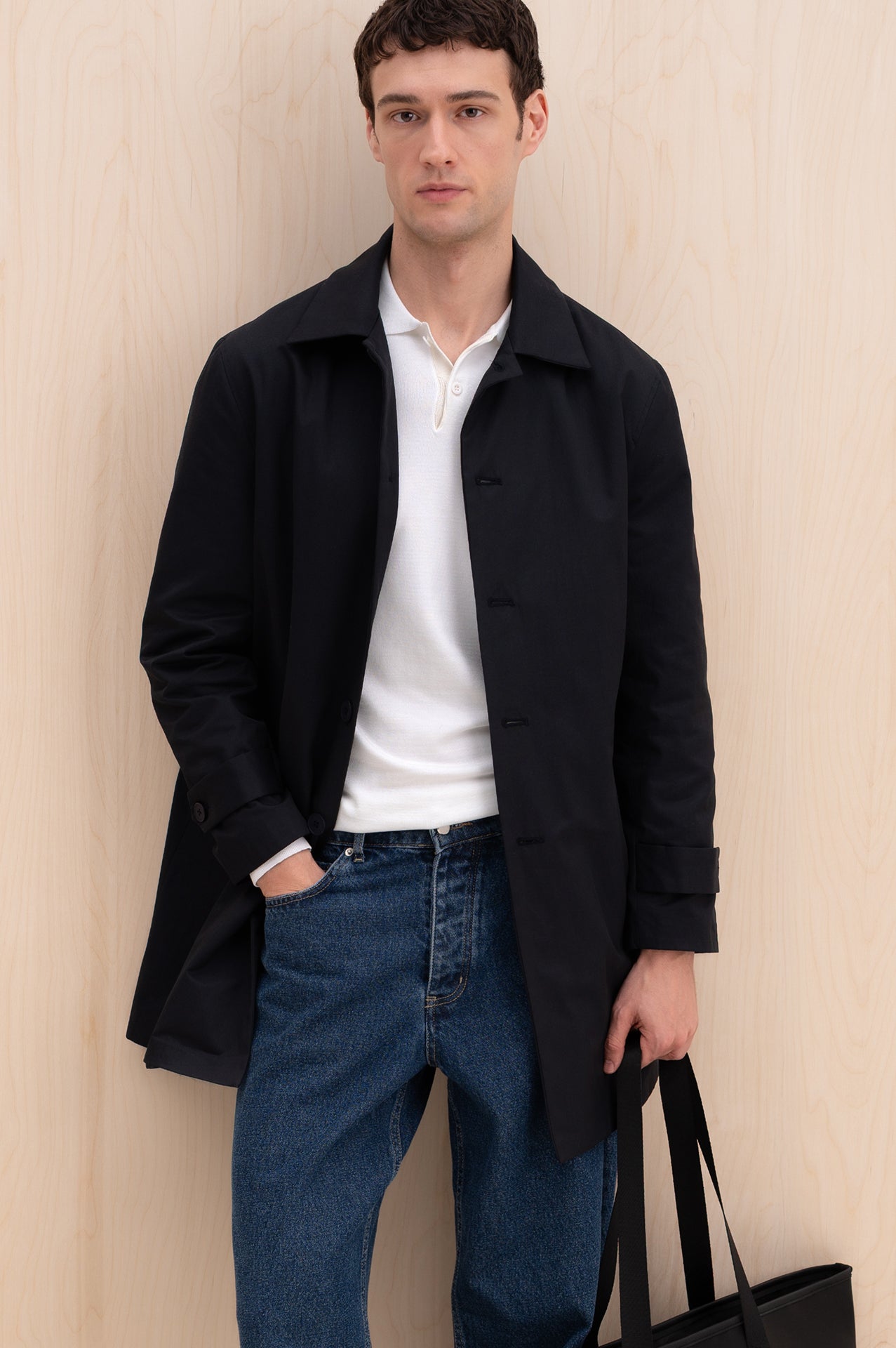 KLASİK REGULAR FIT LACİVERT TRENÇKOT