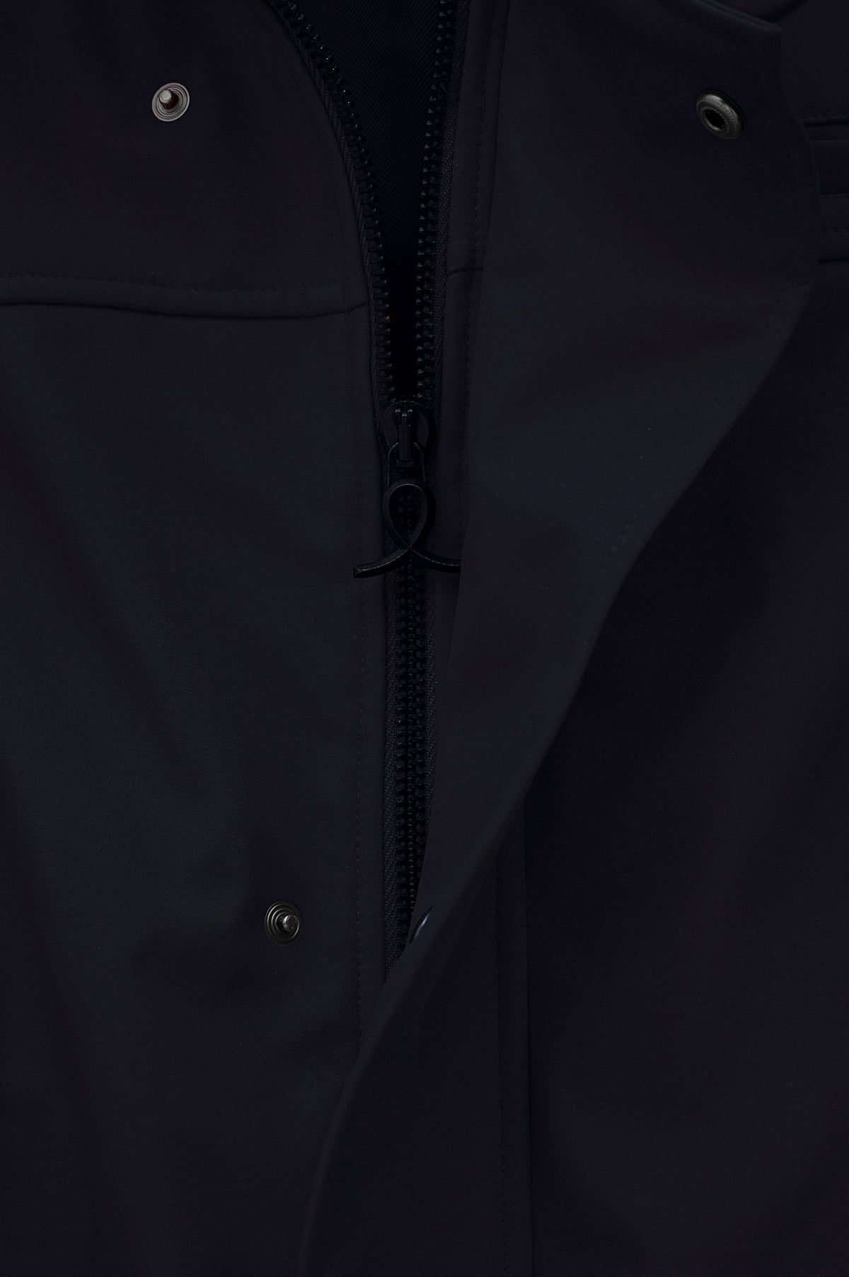 STAND COLLAR LINING FLEECE-LINED NAVY TECHNICAL JACKET - 2