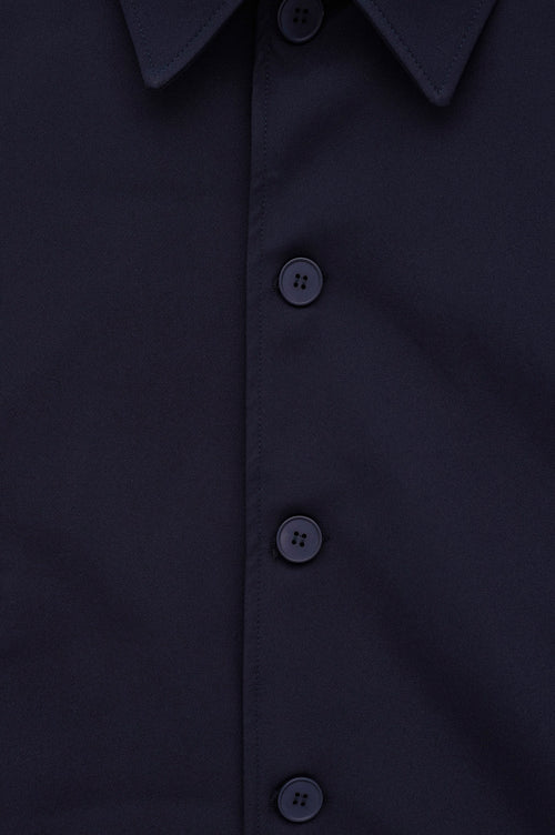 CLASSIC BUTTONED NAVY JACKET - 5