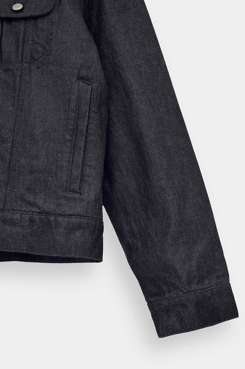 SALVAGE LACİVERT DENIM CEKET - 4
