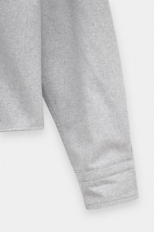 Crop Fit Gri Kaşe Gömlek - 3