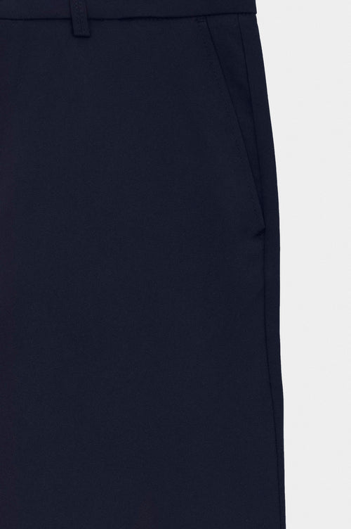 CLASSIC FLARE LEG NAVY TROUSERS - 2