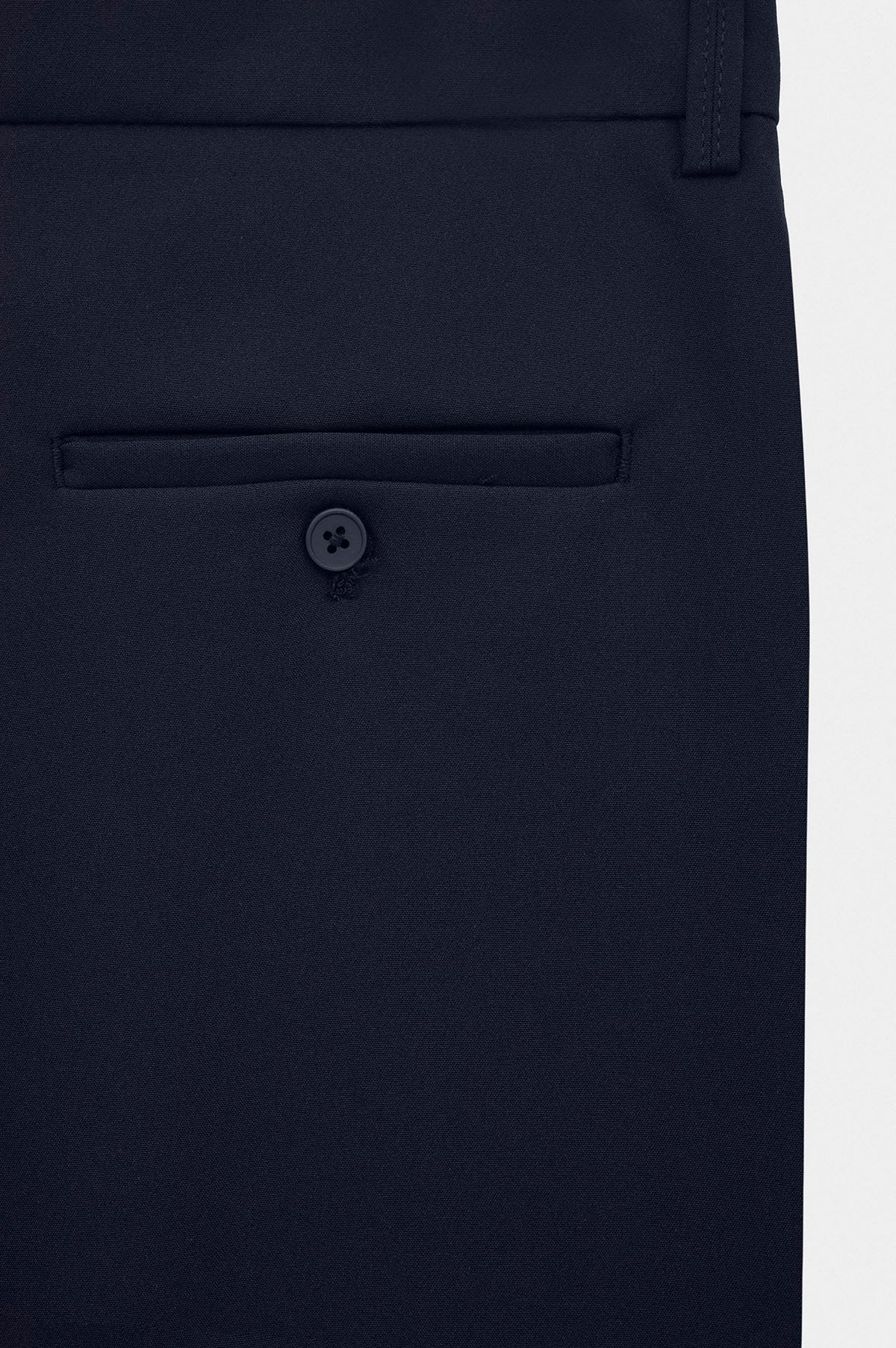 CLASSIC FLARE LEG NAVY TROUSERS - 3
