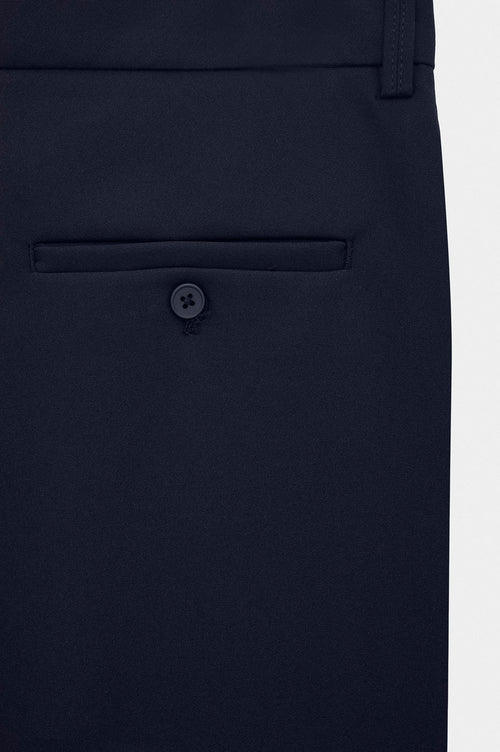 CLASSIC FLARE LEG NAVY TROUSERS - 3