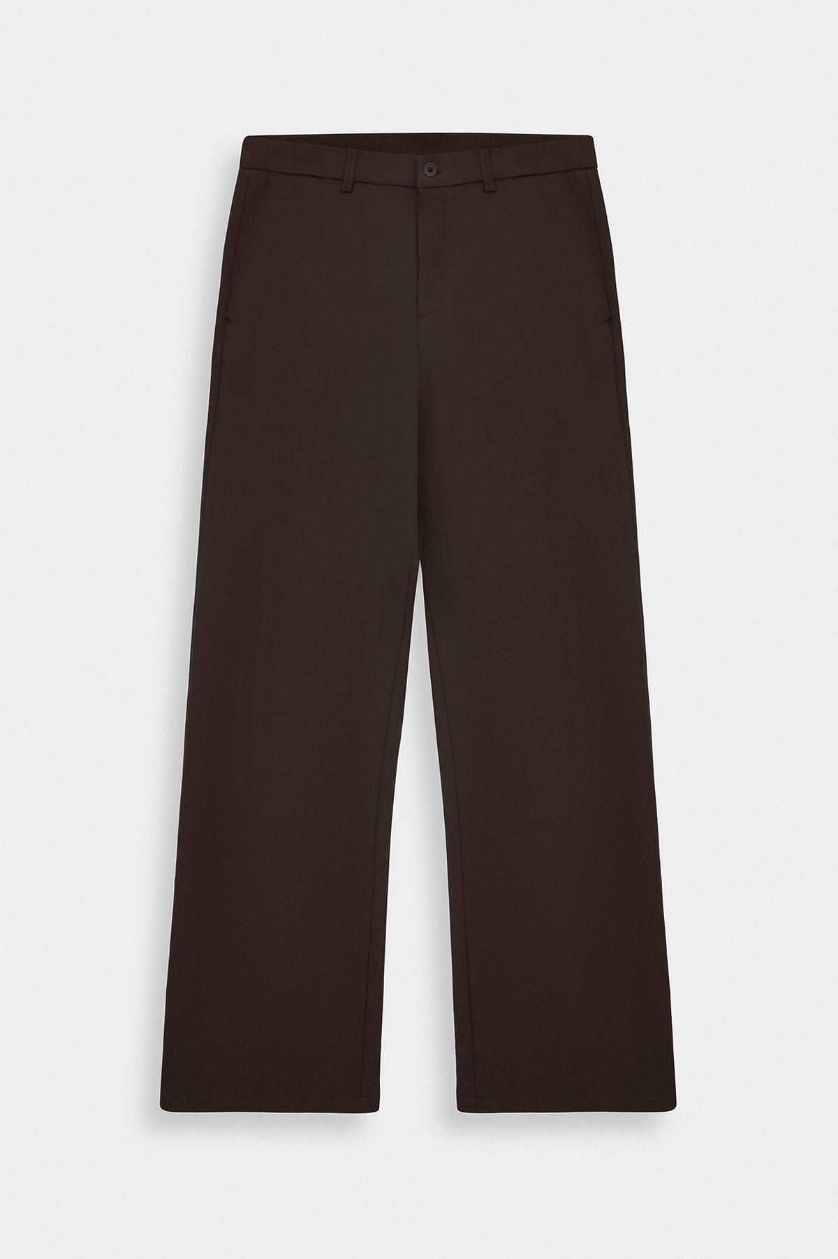 CLASSIC FLARE LEG BROWN TROUSERS - 1