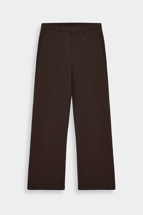 CLASSIC FLARE LEG BROWN TROUSERS - 1