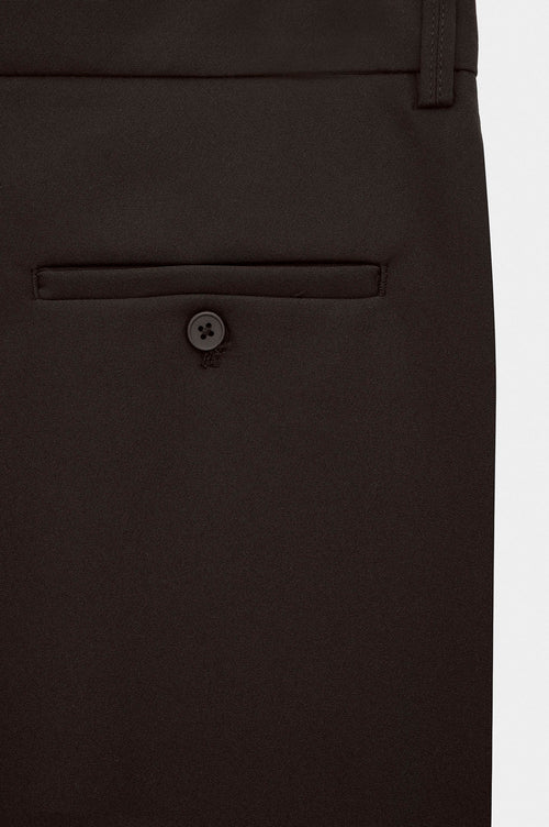 CLASSIC FLARE LEG BROWN TROUSERS - 3