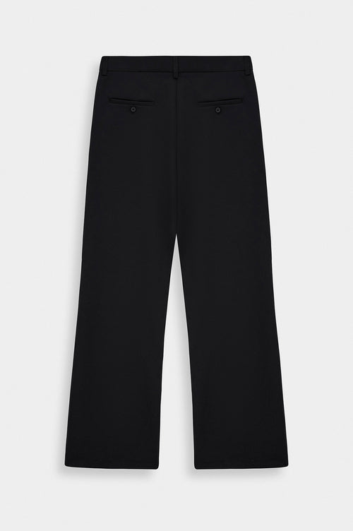 CLASSIC FLARE LEG BLACK TROUSERS - 5