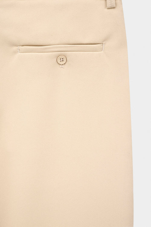 CLASSIC FLARE LEG ECRU TROUSERS - 4