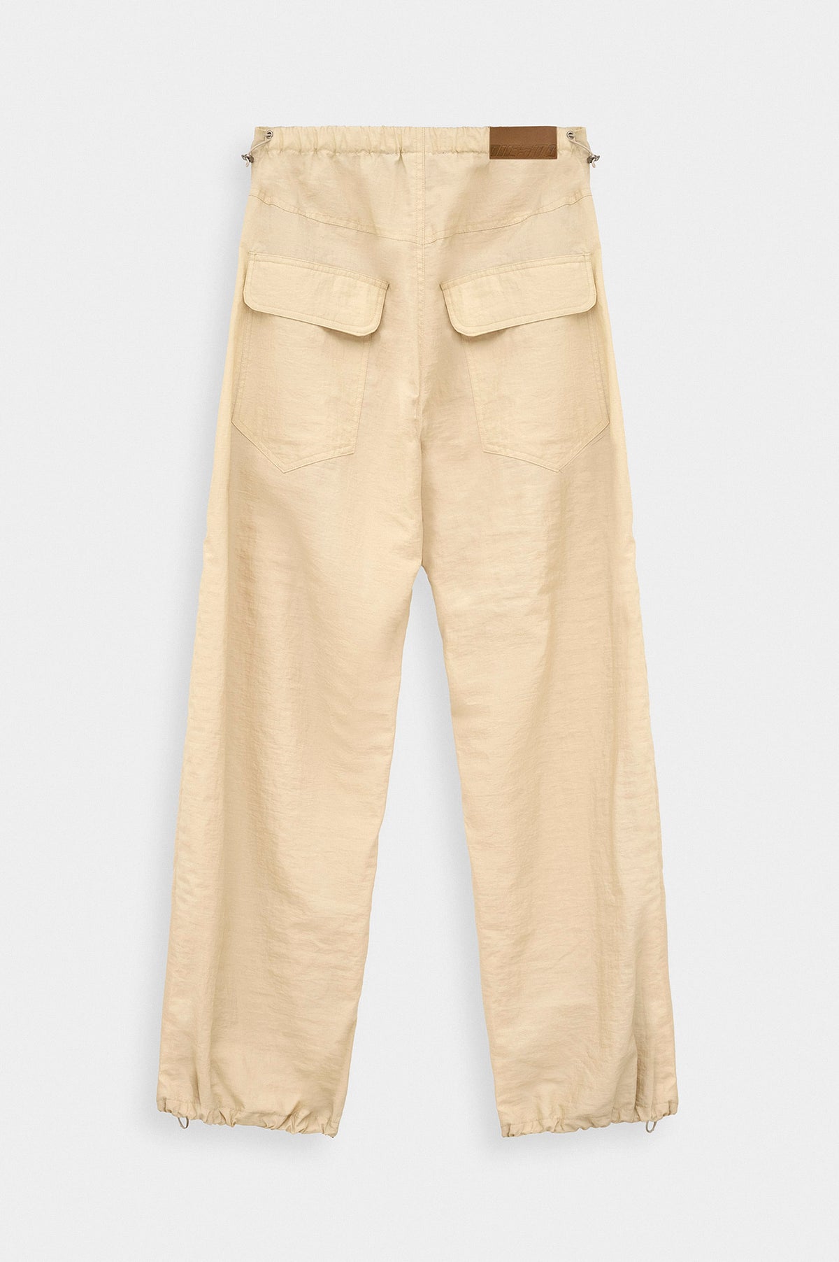 BOL CUT TECHNICAL PARAŞÜT BEIGE TROUSERS - 4