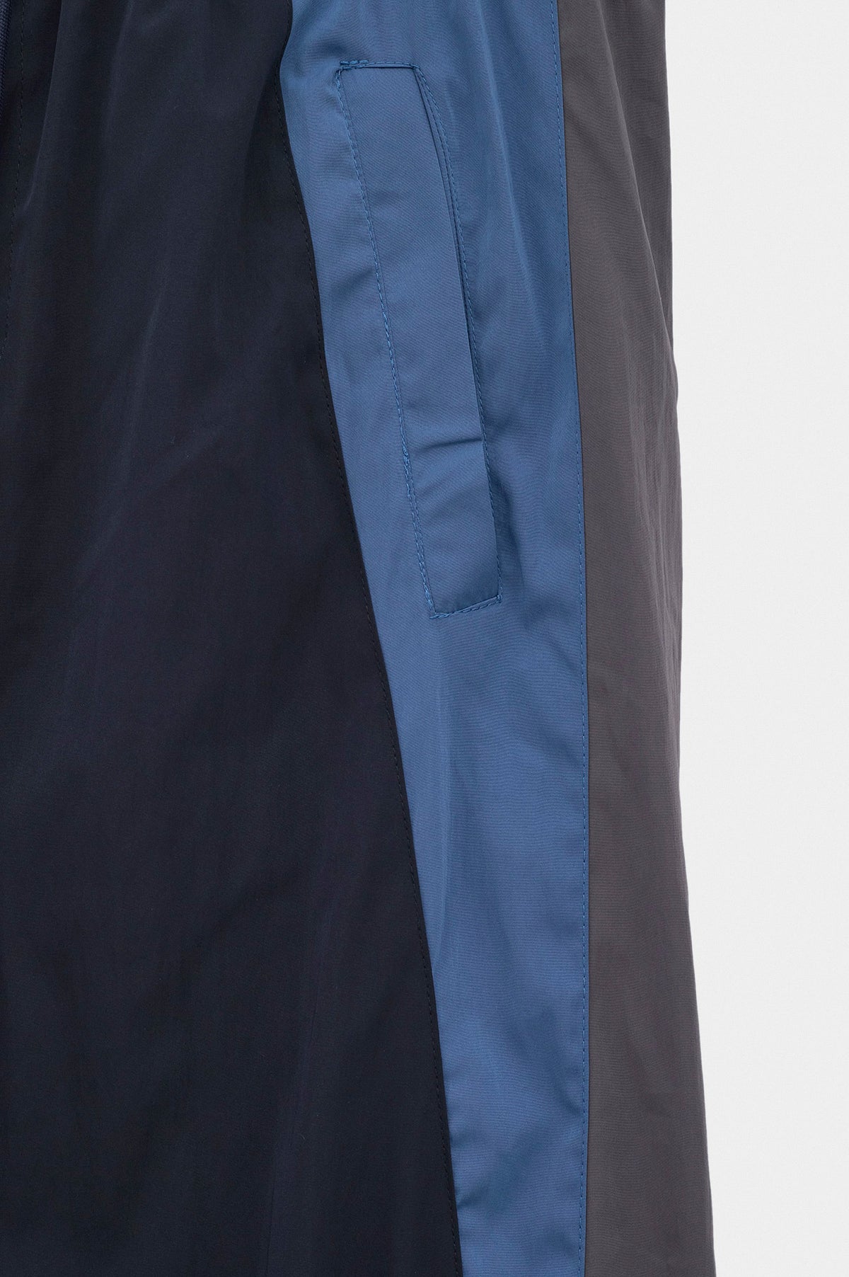 CONTRAST PANELLED NAVY TRACK TROUSERS - 4