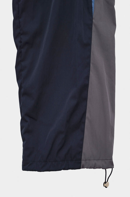 CONTRAST PANELLED NAVY TRACK TROUSERS - 5