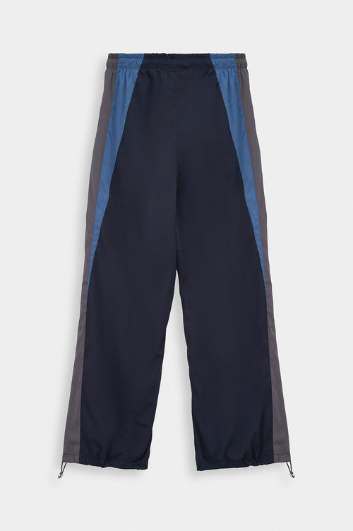 CONTRAST PANELLED NAVY TRACK TROUSERS - 6