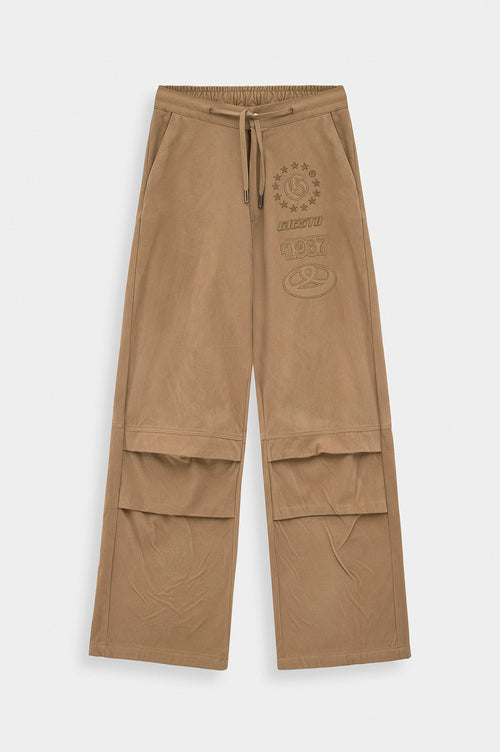SUEDE BEIGE TRACK TROUSERS - 2
