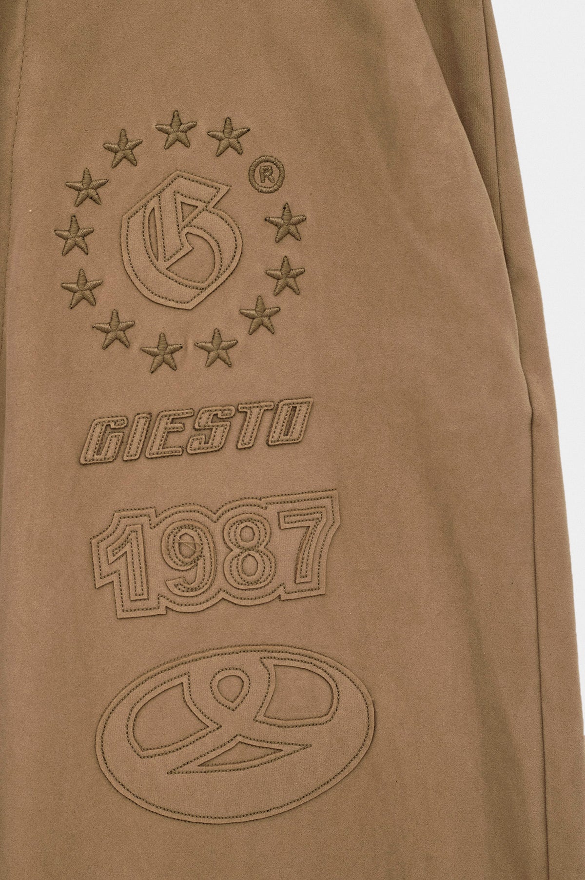 SUEDE BEIGE TRACK TROUSERS - 3