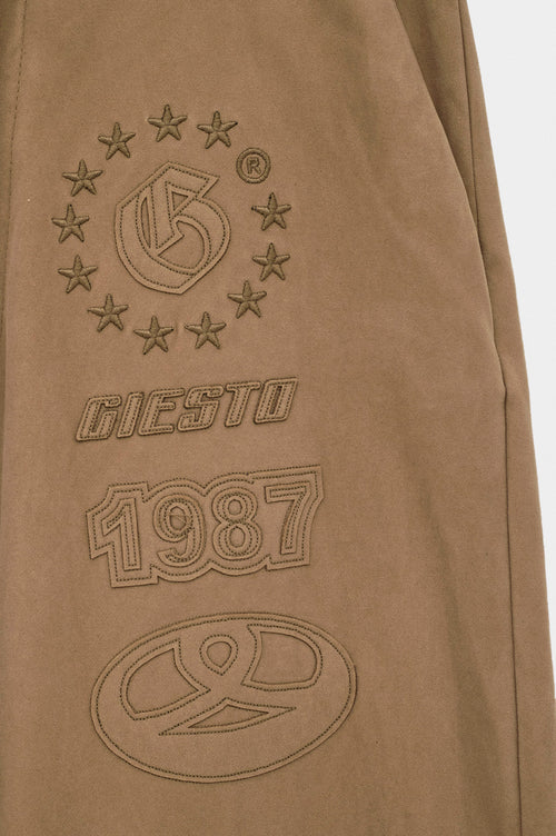 SUEDE BEIGE TRACK TROUSERS - 3