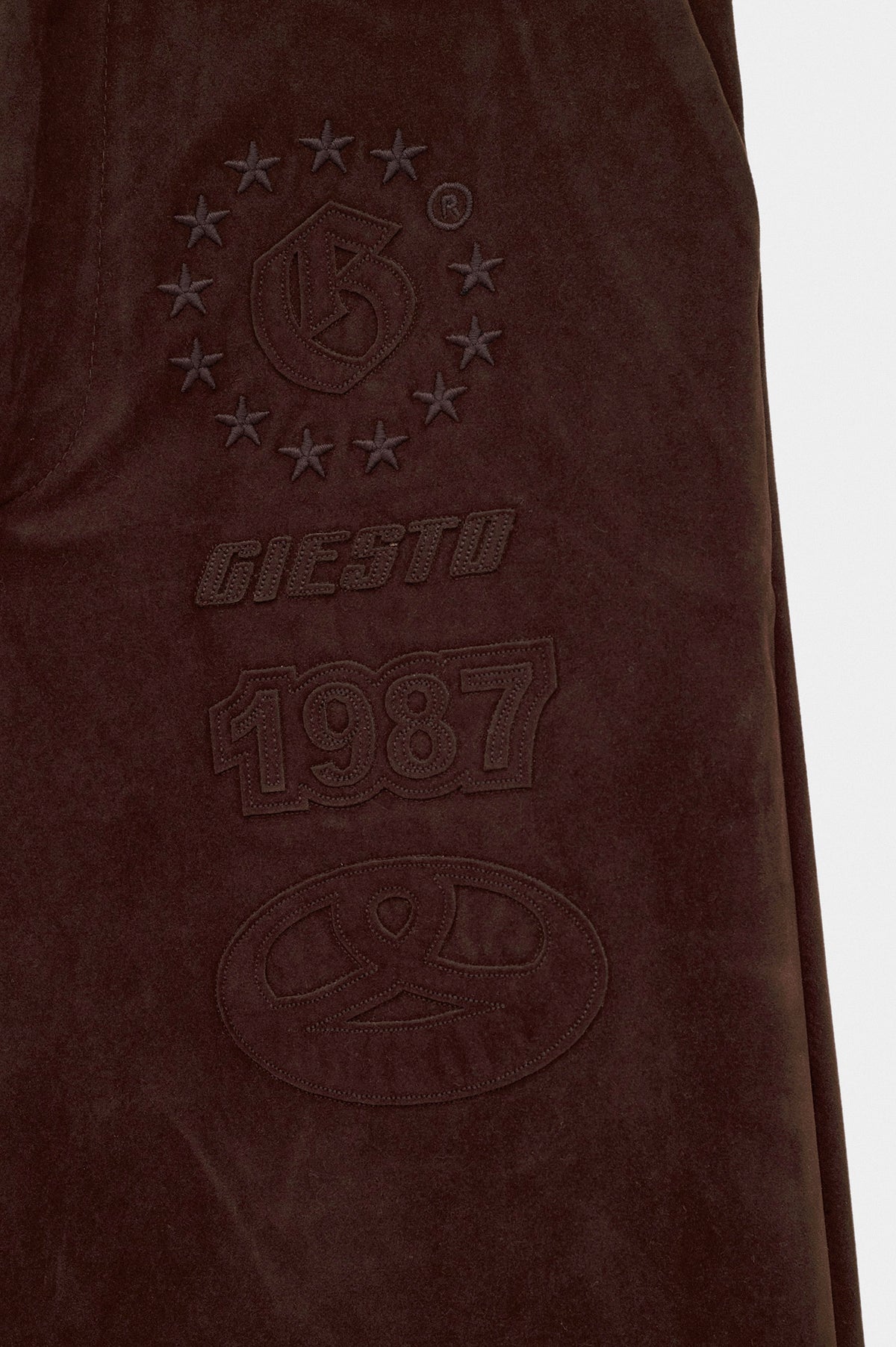 SUEDE BROWN TRACK TROUSERS - 2