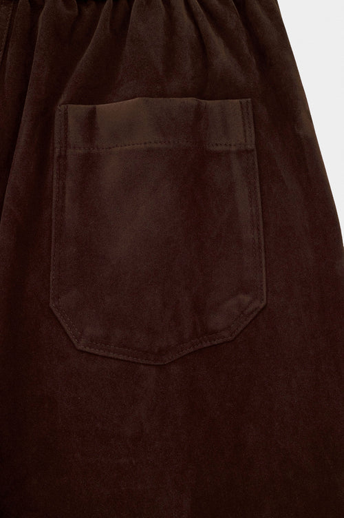 SUEDE BROWN TRACK TROUSERS - 3