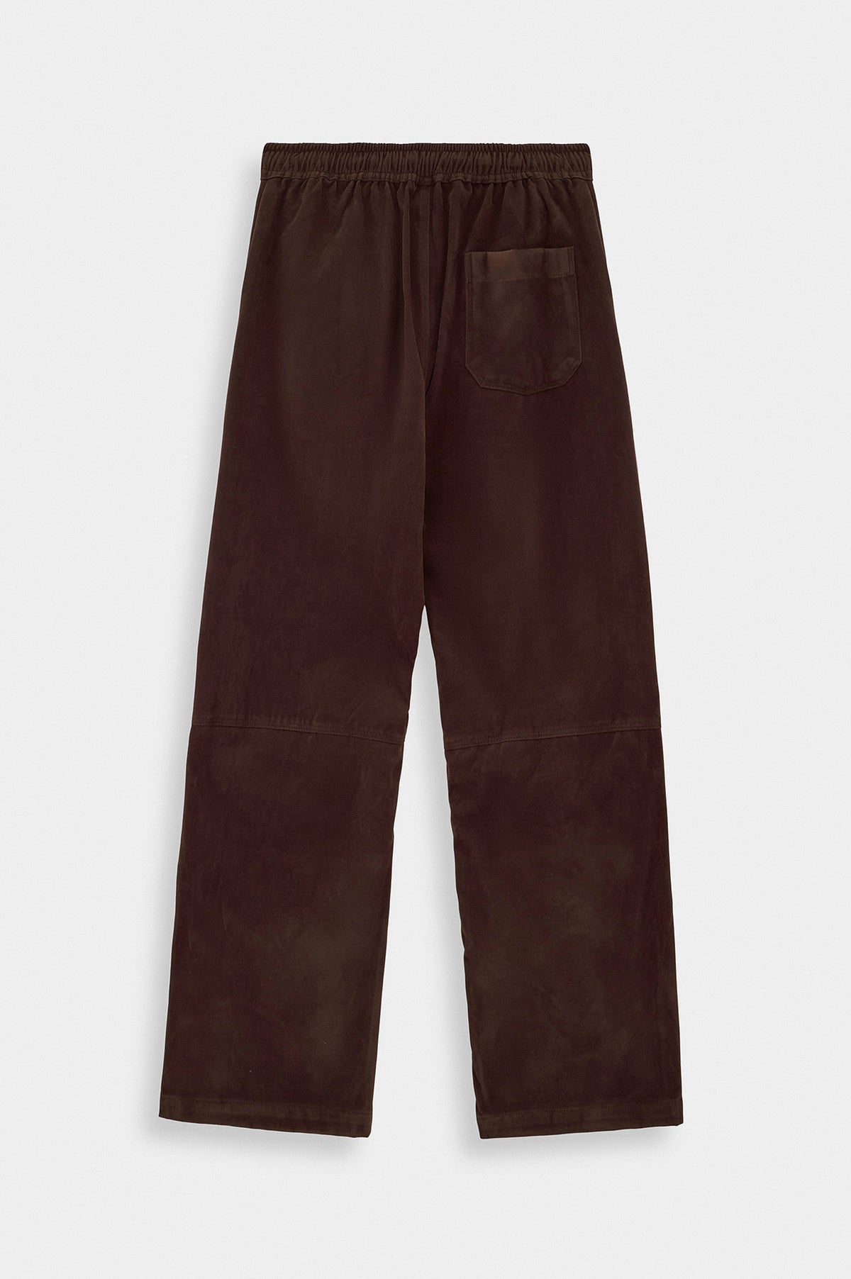 SUEDE BROWN TRACK TROUSERS - 4