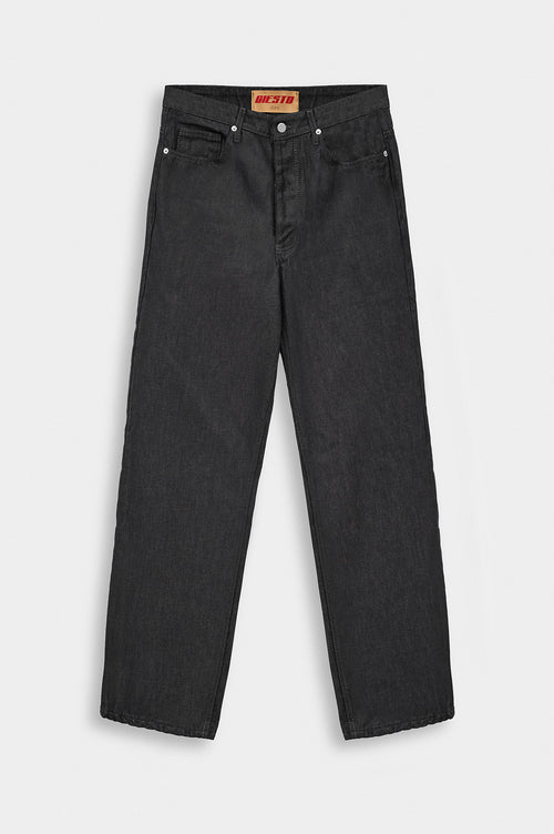 SELVEDGE REGULAR BLACK JEANS - 1