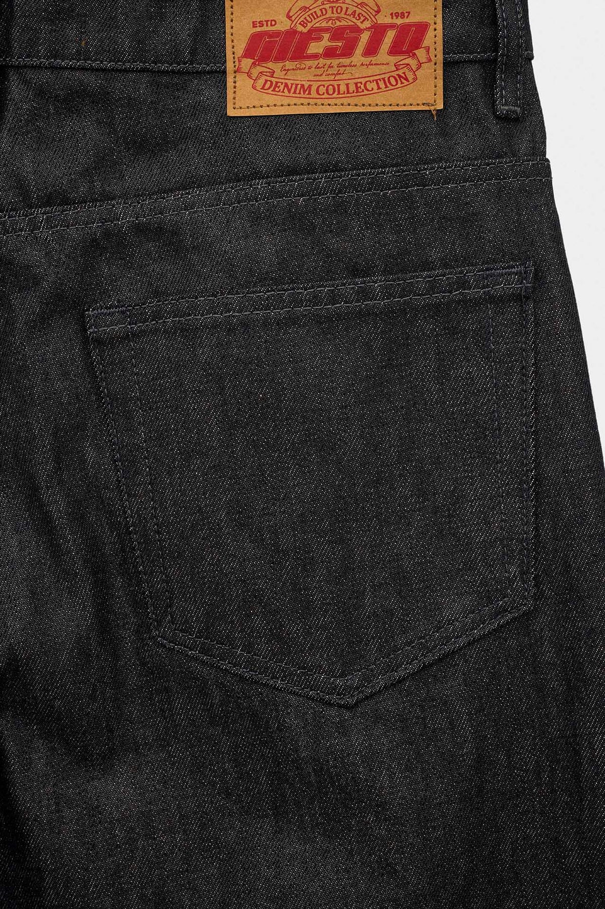 SELVEDGE REGULAR BLACK JEANS - 3