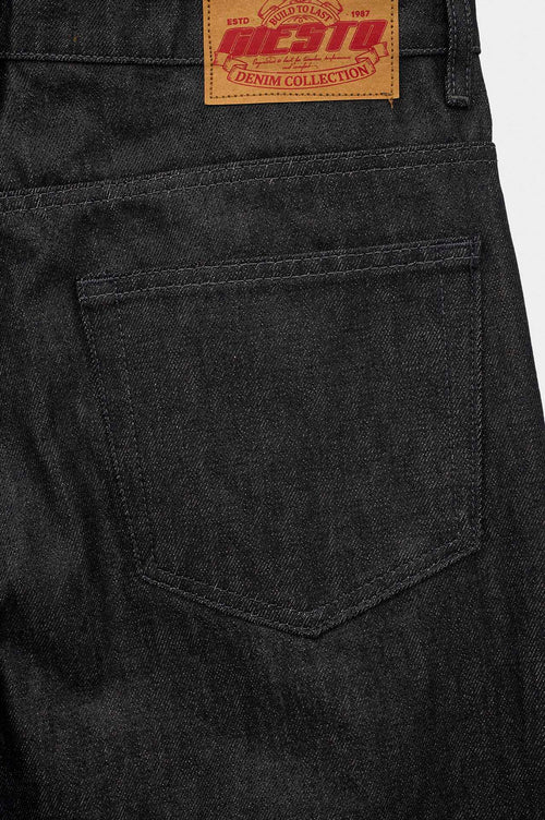 SELVEDGE REGULAR BLACK JEANS - 3
