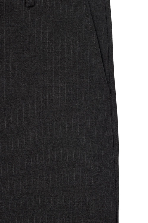 DOUBLE PLEATED DRAPED ANTHRACITE STRIPED TROUSERS - 3
