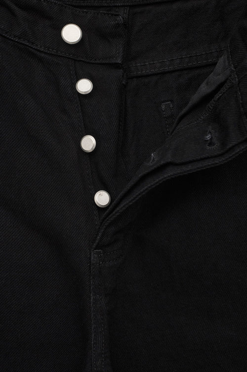 Efektli Bootcut Siyah Jean - 2
