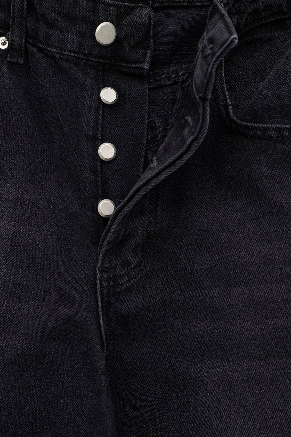 EFFECT BARREL FIT BLACK JEANS - 3