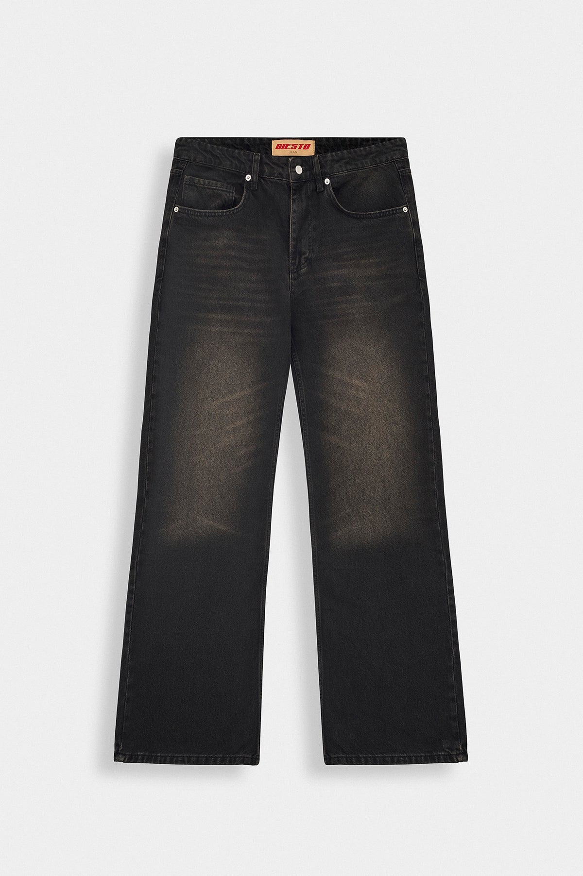 EFFECT BLACK FLARE JEANS - 3