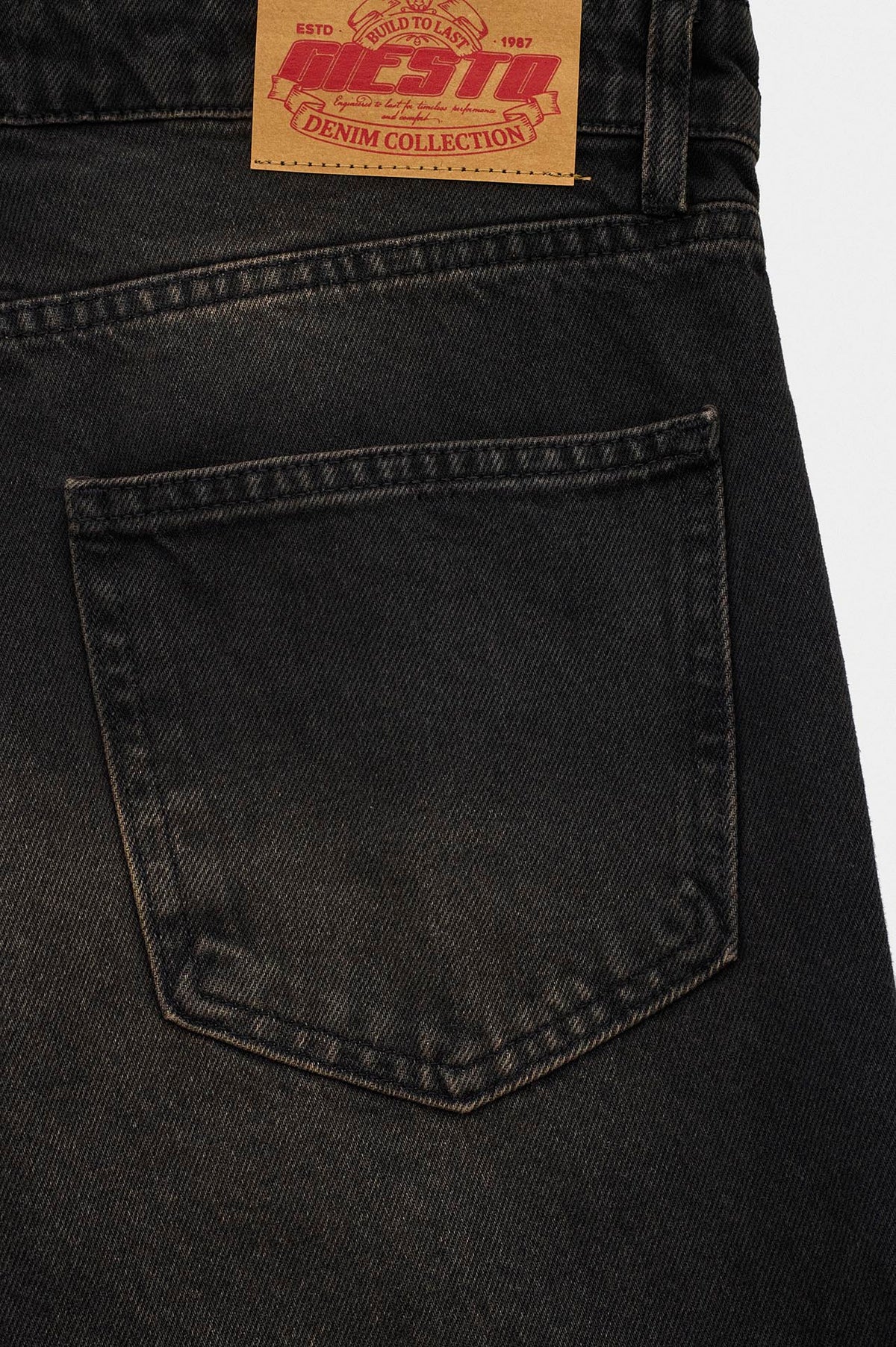 EFFECT BLACK FLARE JEANS - 6