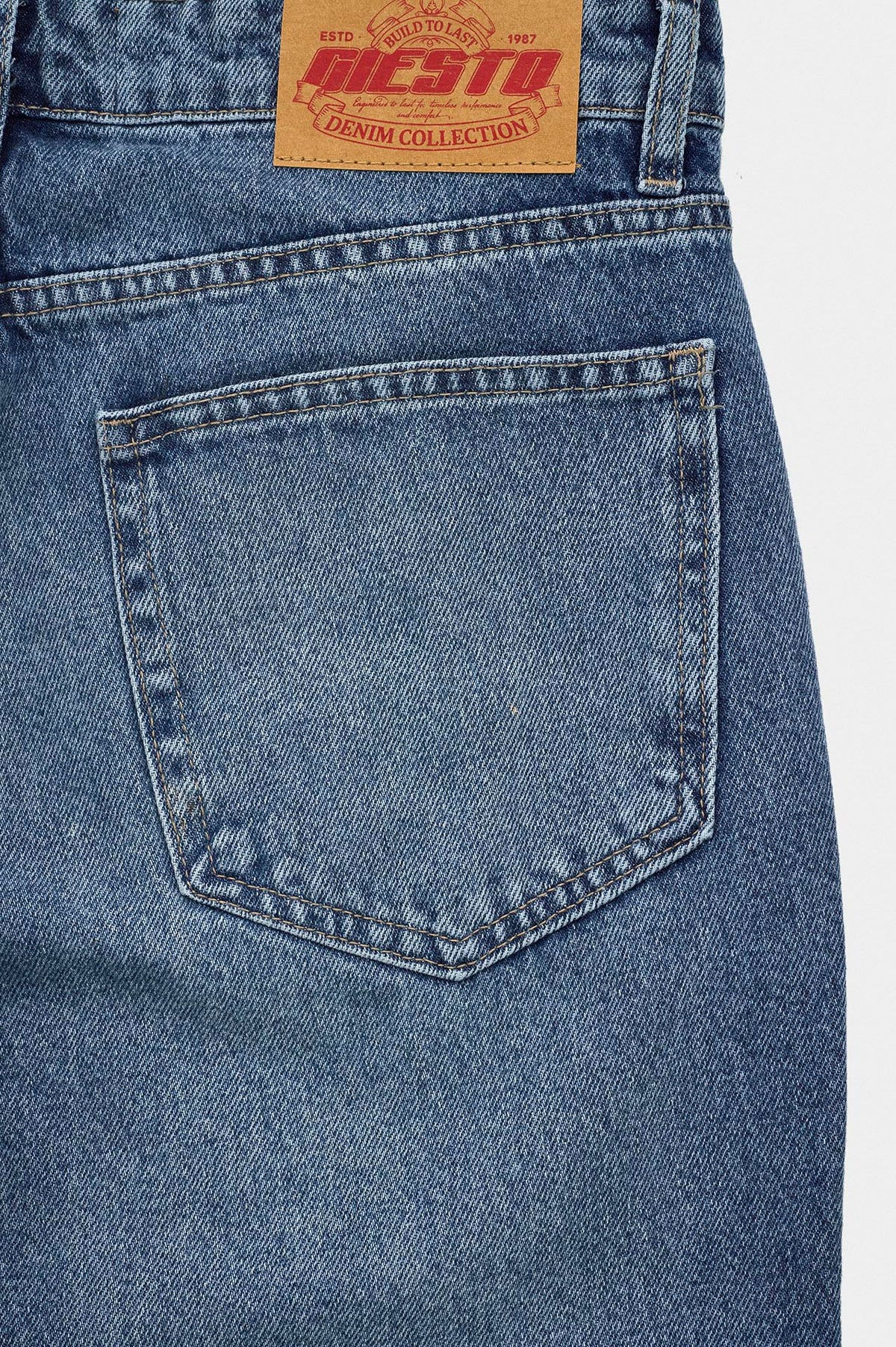 Efektli Mavi Flare Jean - 5