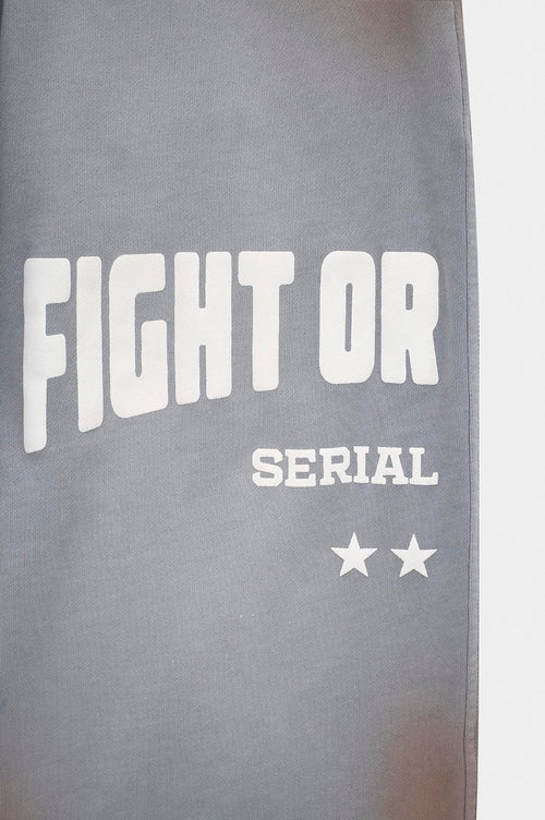 Yıkama Efektli Kapüşonlu Gri Sweatshirt - 2