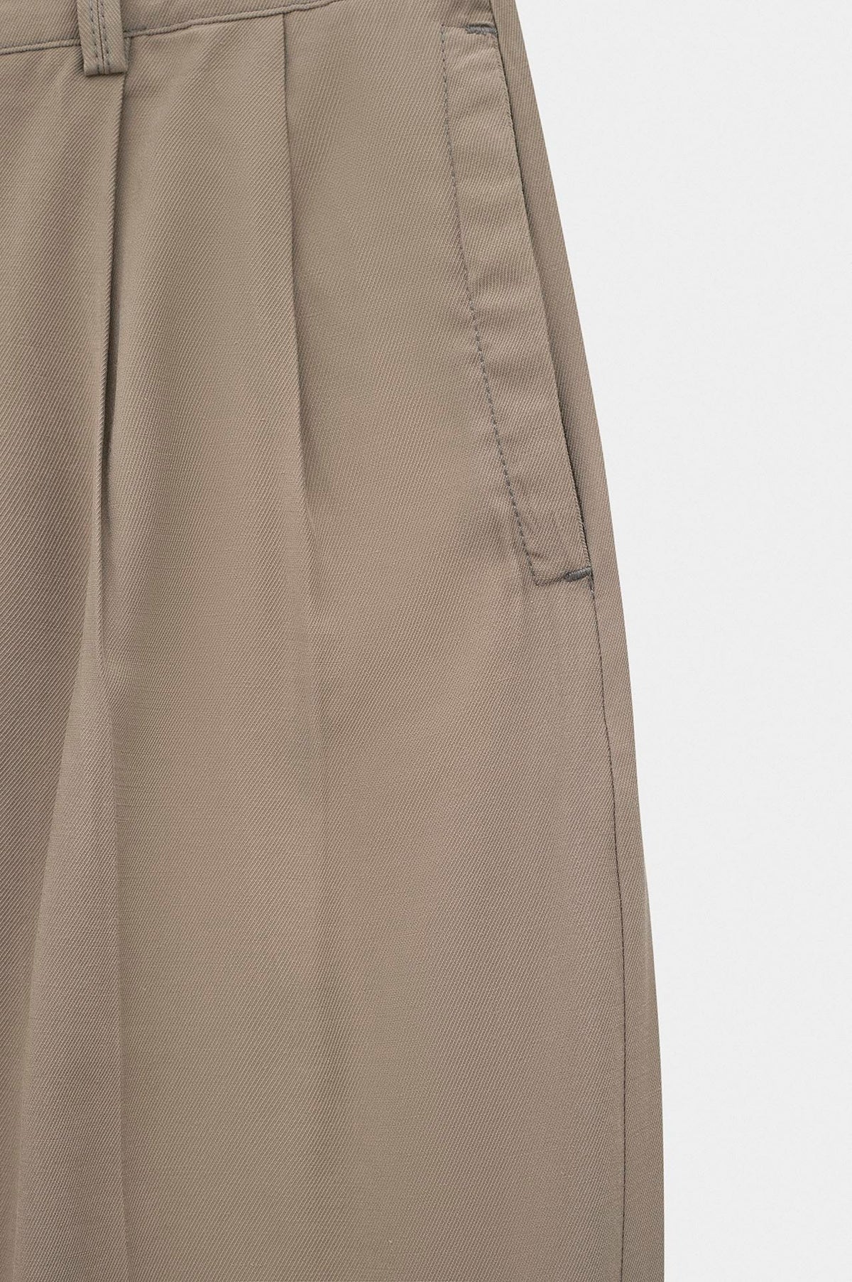 DOUBLE PILELI BEIGE MODAL TROUSERS - 2