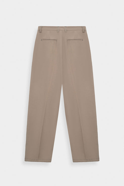 DOUBLE PILELI BEIGE MODAL TROUSERS - 3