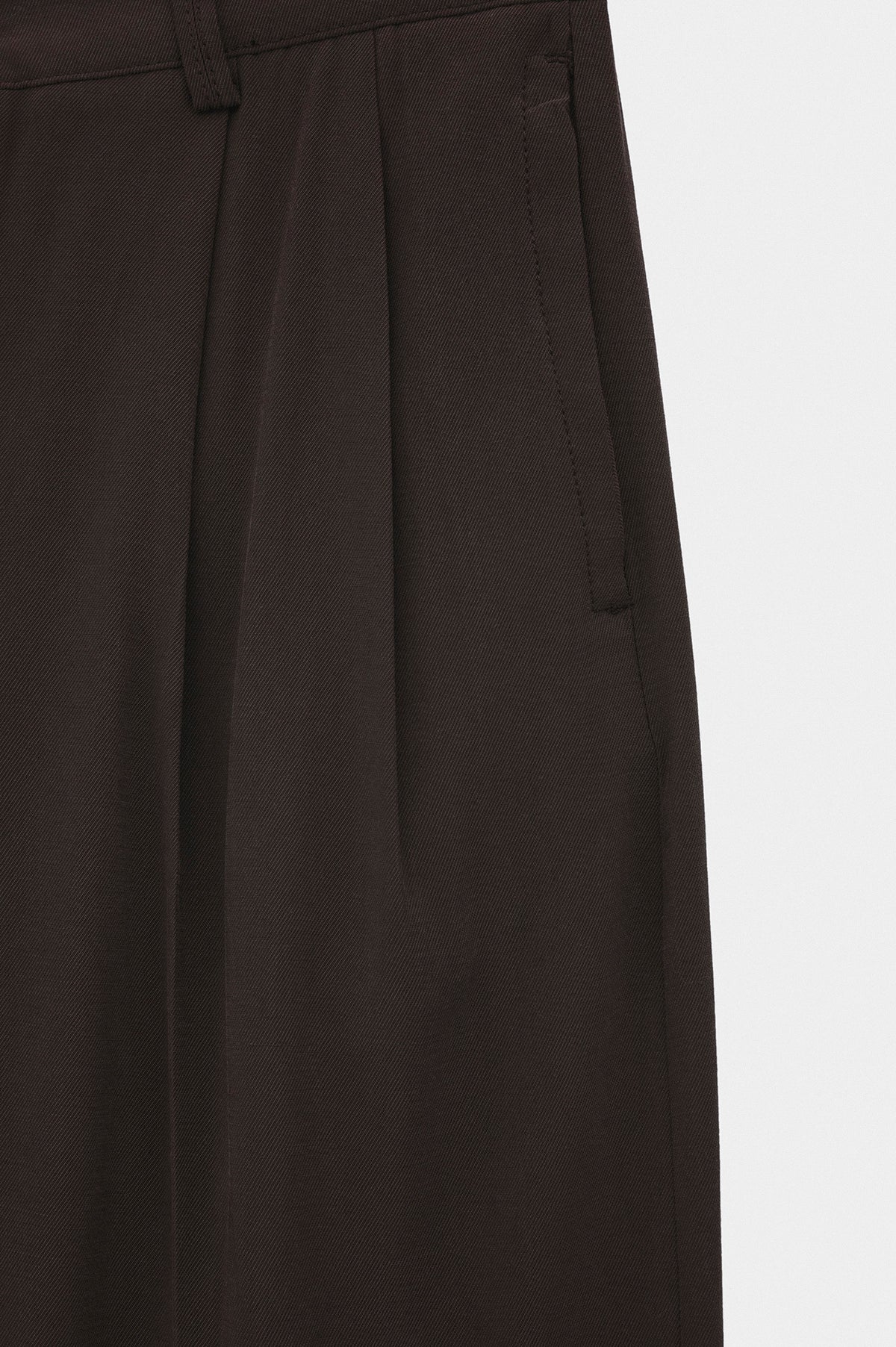 DOUBLE PILELI BROWN MODAL TROUSERS - 2