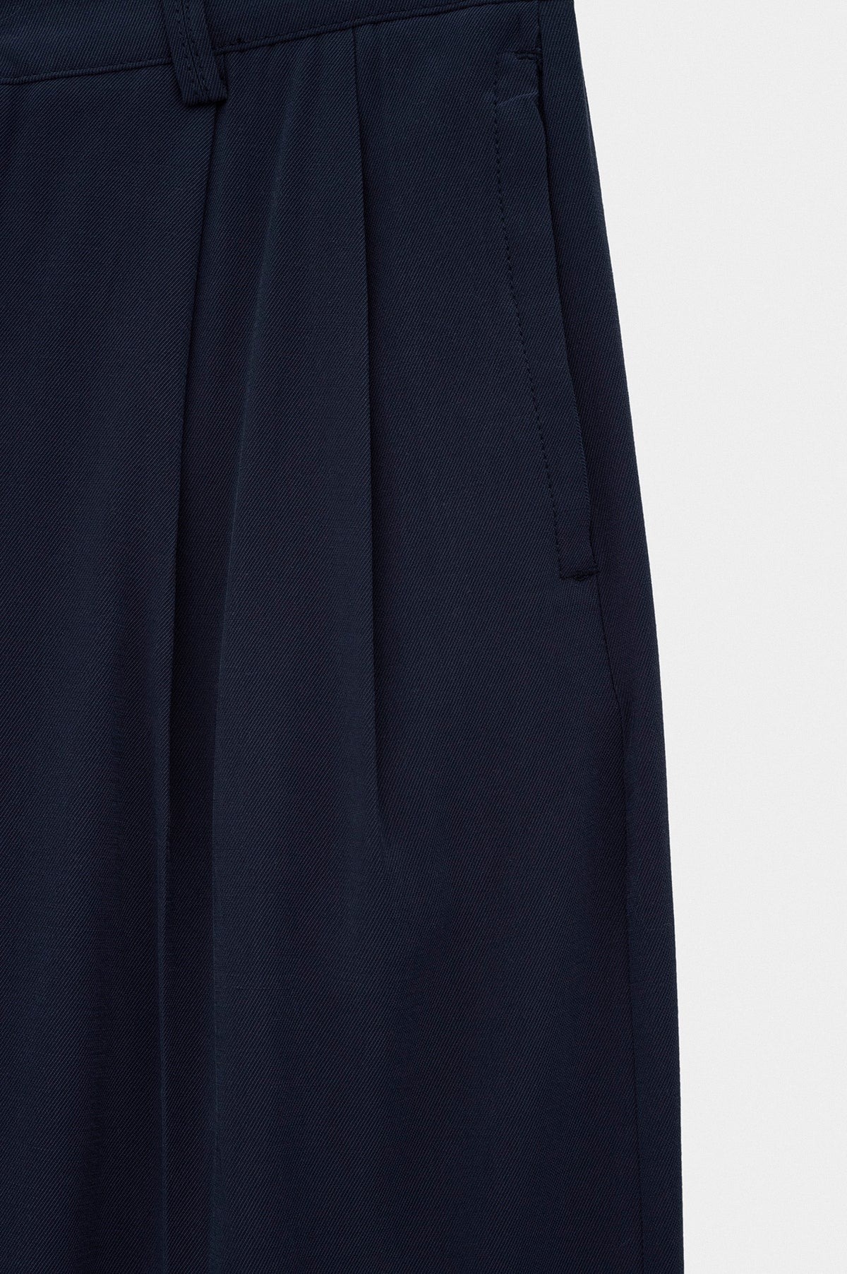 DOUBLE PILELI NAVY MODAL TROUSERS - 2