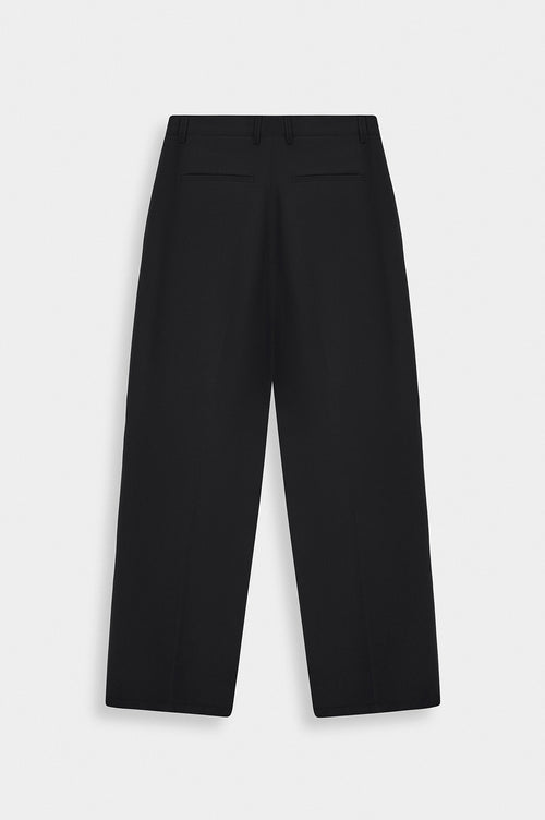 DOUBLE PILELI BLACK MODAL TROUSERS - 3