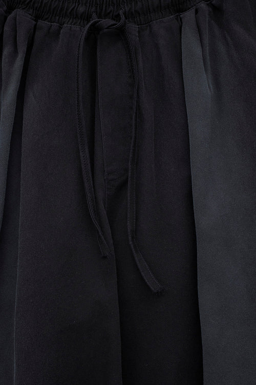Balloon Fit Siyah Gabardin Pantolon - 6