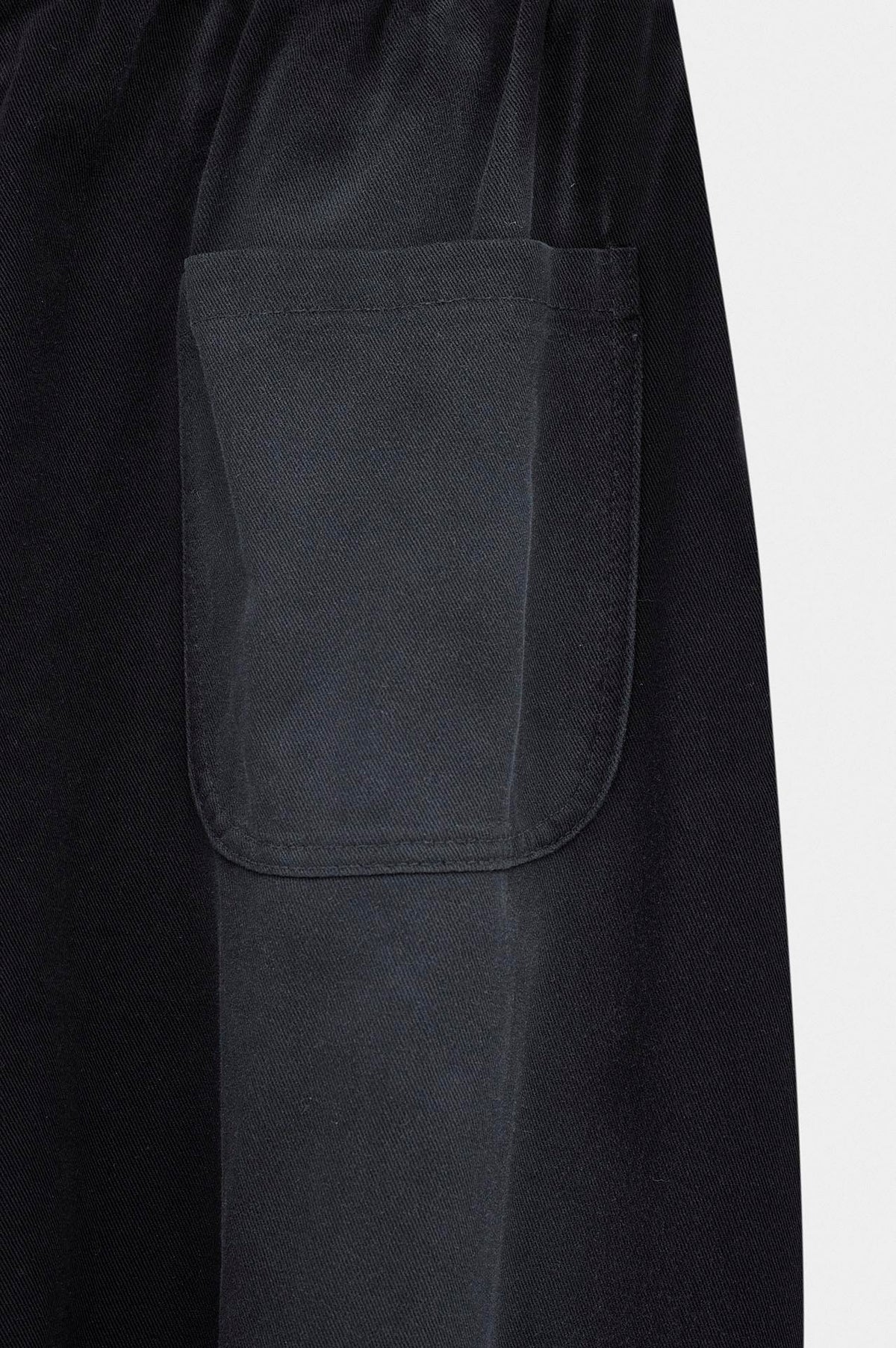 Balloon Fit Siyah Gabardin Pantolon - 4