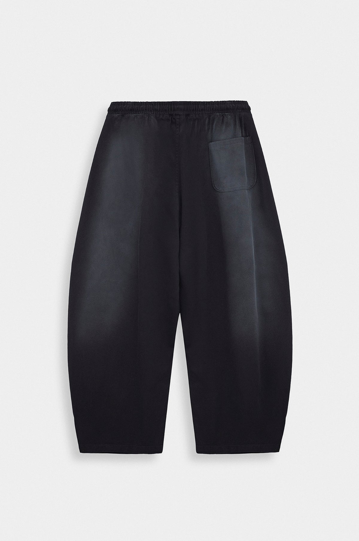 Balloon Fit Siyah Gabardin Pantolon - 5