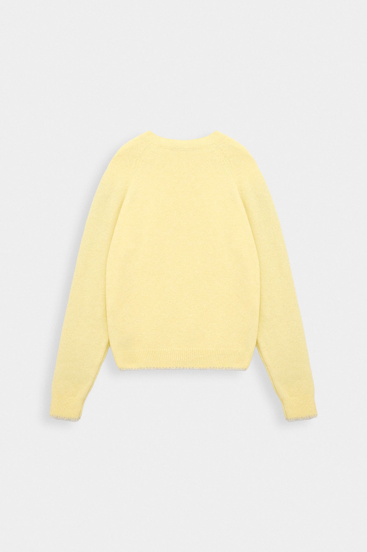 BUTTON DETAIL YELLOW KNIT SWEATER - 4