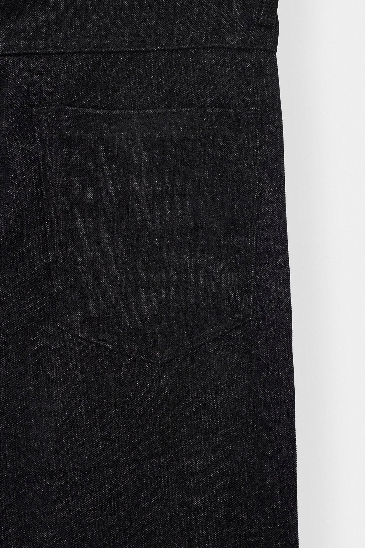 Regular Fit Dokulu Siyah Kadife Pantolon - 3