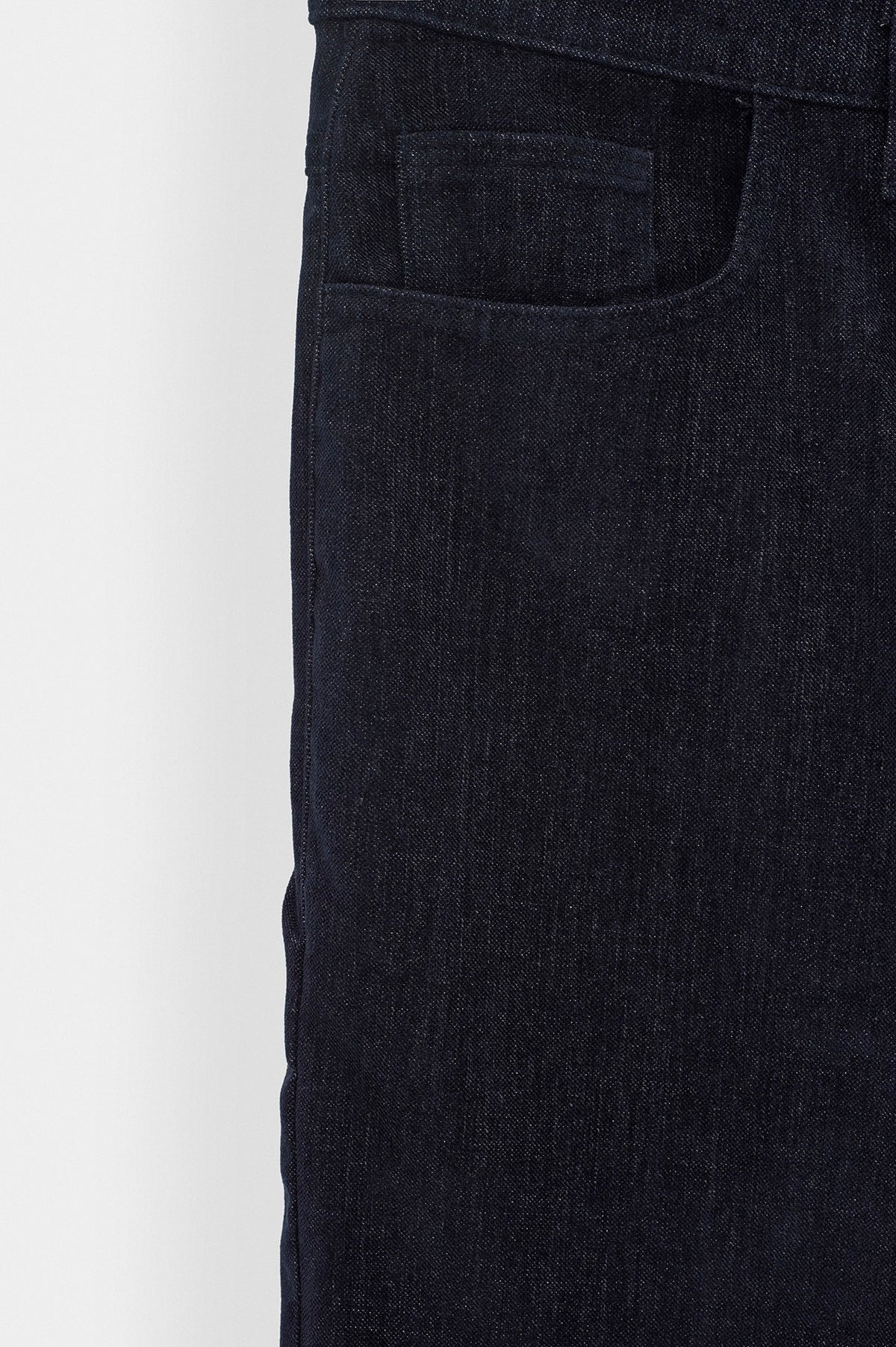 Regular Fit Dokulu Lacivert Kadife Pantolon - 2
