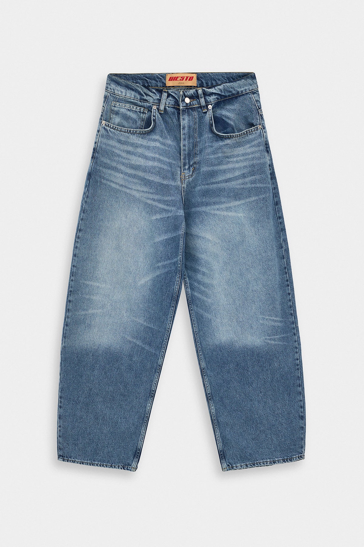 Balloon Fit Açık Mavi Jean - 1