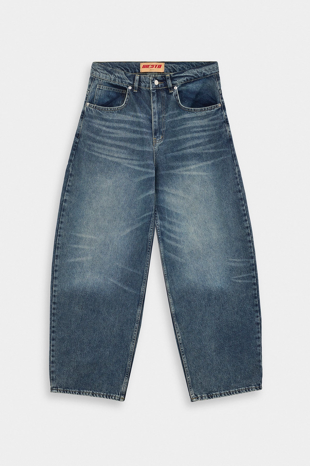 BALLOON FIT BLUE JEANS - 2