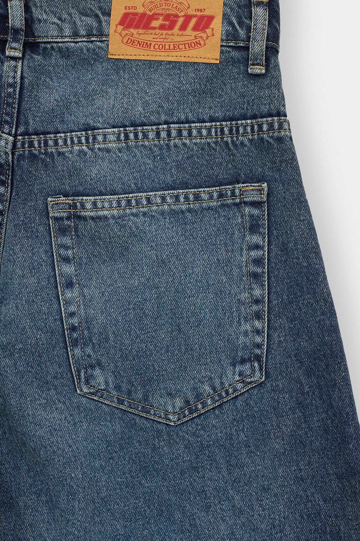 BALLOON FIT BLUE JEANS - 4