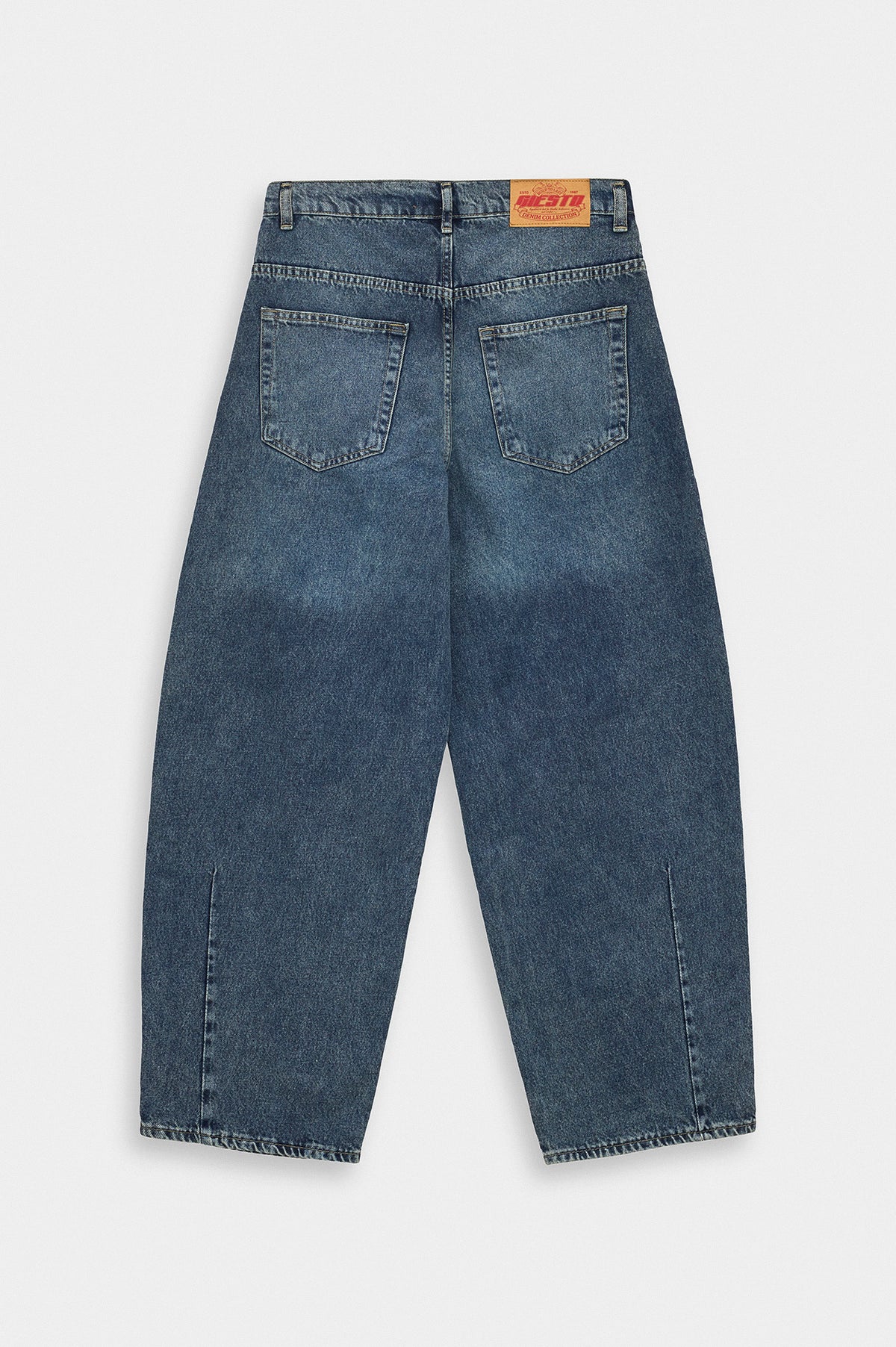 BALLOON FIT BLUE JEANS - 5