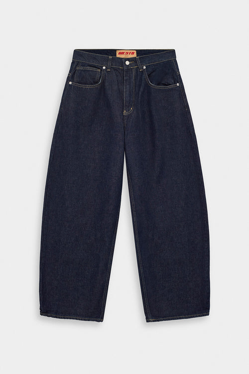 BALLOON FIT NAVY JEANS - 1