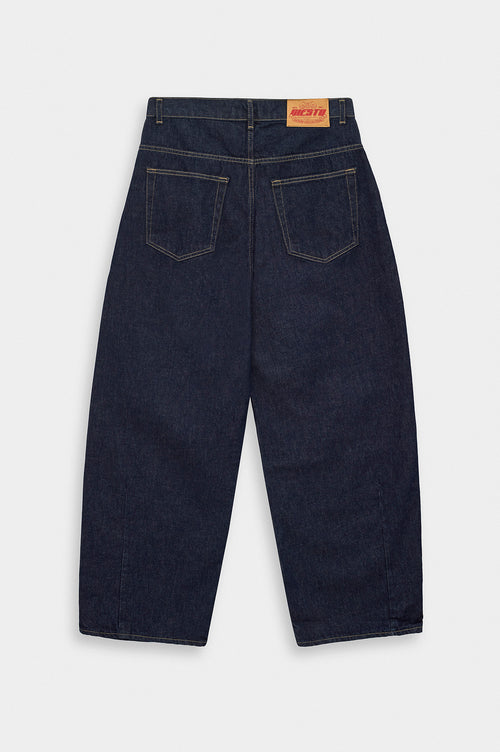 BALLOON FIT NAVY JEANS - 4
